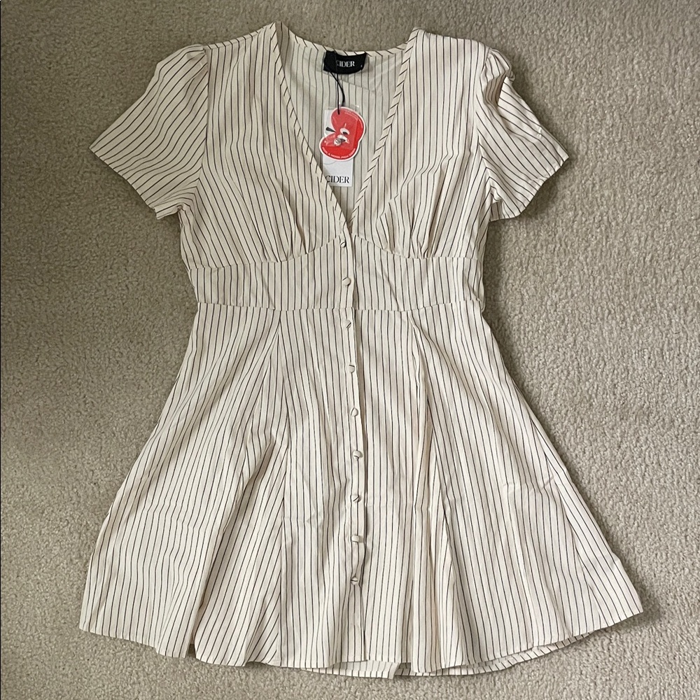 Cider Striped Mini Dress